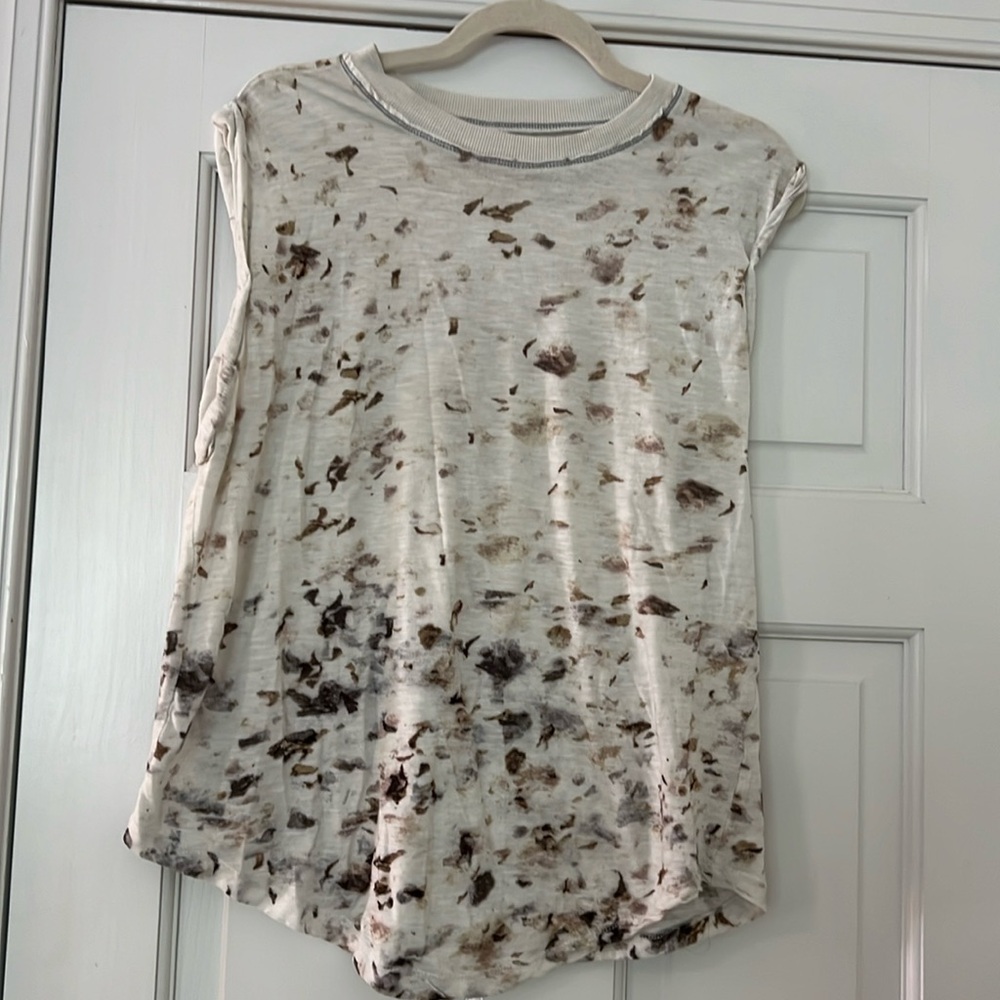 Anthropologie Pilcro Sleeveless Tie Dye T-Shirt